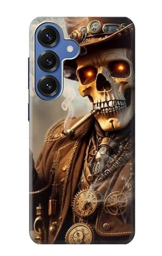 Steampunk Skull Smoking Hülle Schutzhülle Taschen für Samsung Galaxy S25 von Innovedesire