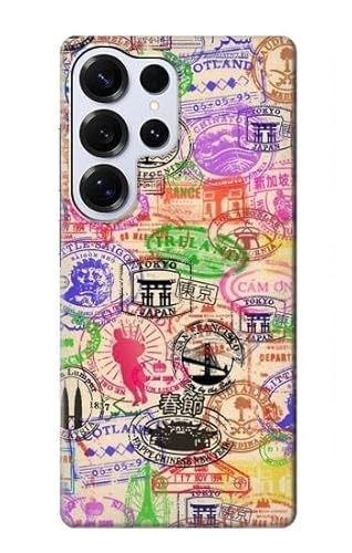 Travel Stamps Hülle Schutzhülle Taschen für Samsung Galaxy S25 Ultra von Innovedesire