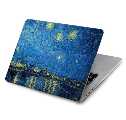 Vincent Vangogh Starry Night Over the Rhone Hülle Schutzhülle Taschen für MacBook Pro 13 - A1706, A1708, A1989, A2159, A2289, A2251, A2338 von Innovedesire