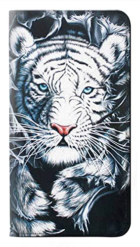 White Tiger Flip Hülle Tasche Klappetui für iPhone 16 pro von Innovedesire