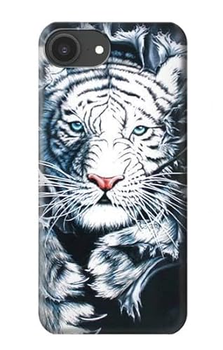 White Tiger Hülle Schutzhülle Taschen für iPhone 16e von Innovedesire