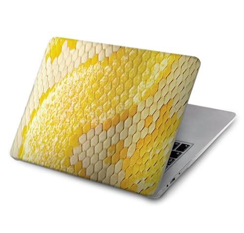 Yellow Snake Skin Graphic Printed Hülle Schutzhülle Taschen für MacBook Pro 13 - A1706, A1708, A1989, A2159, A2289, A2251, A2338 von Innovedesire