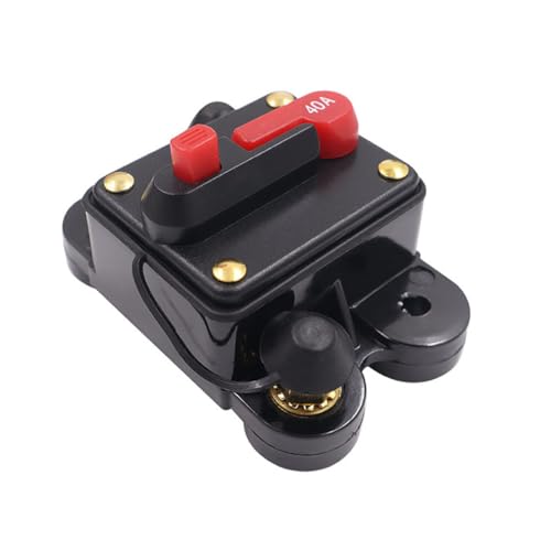 Inscrip Leistungsschalter, Sicherungsautomat Sicherung 12V-24V 30-300A DC Automatische Sicherung Schalter Leistungsschalter Reset Sicherung für Auto Marine Boat Wohnmobil Bike Stereo Audio (40A) von Inscrip