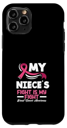 Hülle für iPhone 11 Pro My Niece's Fight Is My Fight Brustkrebs von Inspirational Breast Cancer Awareness Gifts Co.