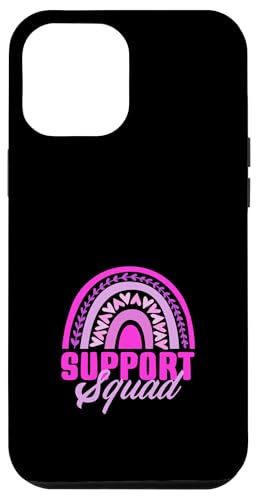 Hülle für iPhone 12 Pro Max Support Squad Brustkrebsbewusstsein Regenbogen von Inspirational Breast Cancer Awareness Gifts Co.