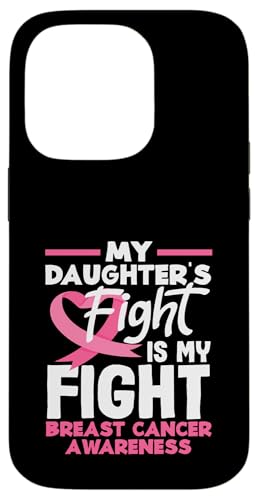 Hülle für iPhone 14 Pro My Daughter's Fight Brustkrebs-Bewusstsein von Inspirational Breast Cancer Awareness Gifts Co.