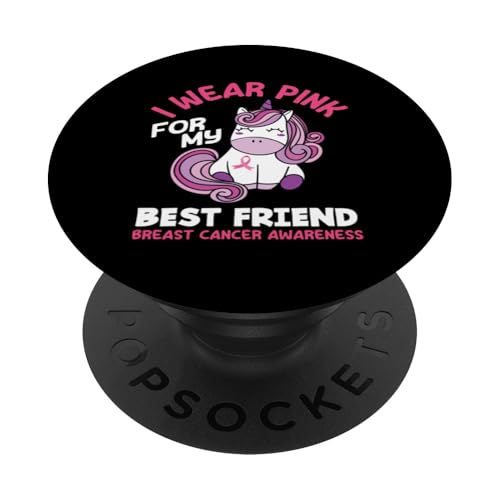 I Wear Pink For My Best Friend Brustkrebs-Bewusstsein PopSockets Klebender PopGrip von Inspirational Breast Cancer Awareness Gifts Co.