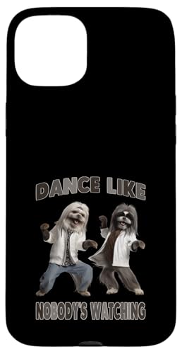 Hülle für iPhone 15 Plus Tanze, als würde niemand lustige Hunde beobachten von Inspirational Dance Memes