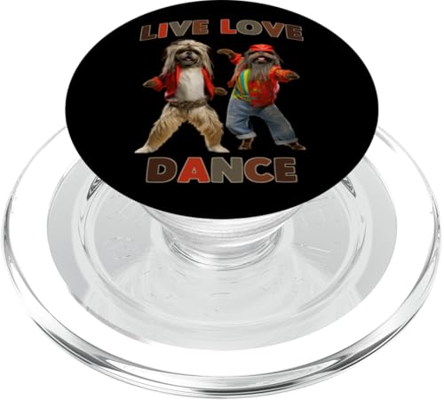 Live Love Dance Hundetanz-Partystimmung PopSockets PopGrip für MagSafe von Inspirational Dance Memes