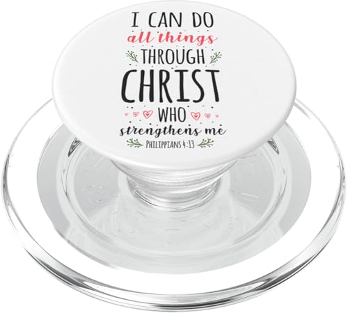 Christlicher Bibelvers Philipper 4:13 PopSockets PopGrip für MagSafe von Inspirational Religious Faith Jesus God HD0