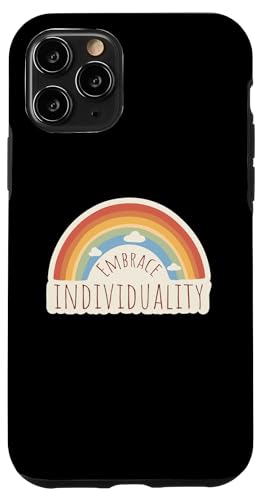 Hülle für iPhone 11 Pro Embrace Individuality - Motivierendes Zitat Positiver Spruch von Inspirational Sayings Apparel Gifts