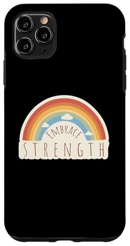 Hülle für iPhone 11 Pro Max Embrace Strength - Motivierendes Zitat Positiver Spruch von Inspirational Sayings Apparel Gifts