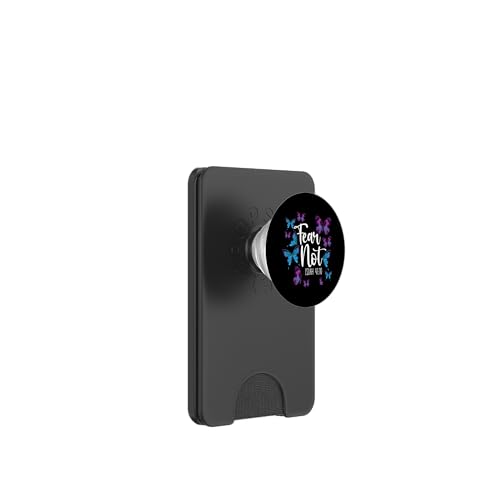 Christlicher Bibelvers Zitat Schmetterling Fear Not Isiah 41:10 PopSockets PopWallet für MagSafe von Inspirational Scripture Verse God Faith HD0