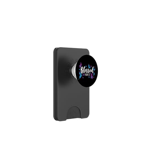 Christlicher Bibelvers Zitat Schmetterling gesegnet Psalm 23 PopSockets PopWallet für MagSafe von Inspirational Scripture Verse God Faith HD0