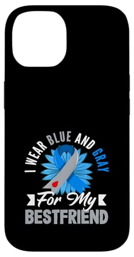 Hülle für iPhone 14 Diabetes Typ 1 Bewusstsein Blau Grau Bestfriend von Inspiring Advocacy for T1D Diabetes Awareness Gift