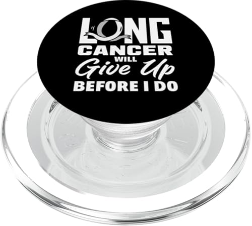 Lungenkrebs-Bewusstseins-Kämpfer "Give Up Before I Do Motivation" PopSockets PopGrip für MagSafe von Inspiring Lung Cancer Fighter Faith Hope Gifts