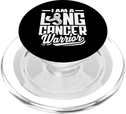 Lungenkrebsbewusstsein Krieger Kämpfer PopSockets PopGrip für MagSafe von Inspiring Lung Cancer Fighter Faith Hope Gifts