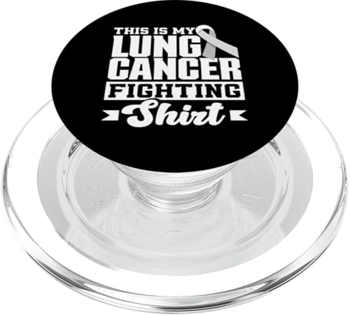 Lungenkrebsbewusstsein Mein Lungenkrebs bekämpfen PopSockets PopGrip für MagSafe von Inspiring Lung Cancer Fighter Faith Hope Gifts