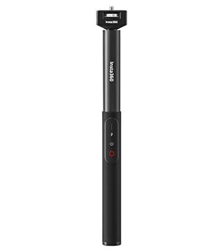 Insta360 Power Invisible Selfie-Stick mit integriertem Kamera-Ladegerät für One RS, ONE X2 und X3, Schwarz von Insta360