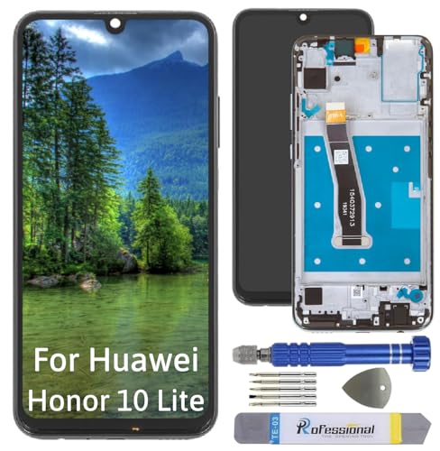 Int'x Display für Huawei Honor 10 Lite HRY-LX1 LCD Bildschirm Ersatz Touchscreen mit Werkzeug Schwarz mit Rahmen Hohe Qualität von Int'x