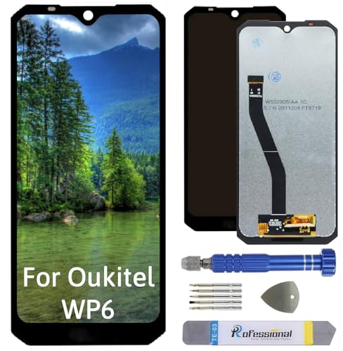 Int'x Display für Oukitel WP6 LCD Bildschirm Ersatz Touchscreen mit Werkzeug Schwarz Hohe Qualität von Int'x