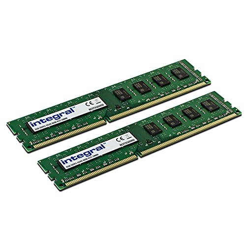 Integral Memory 16GB (2x8GB) DDR3 1600 MHz DIMM CL11 Desktop-Speicherkit, IN3T8GNAJKIK2, Green, 16GB Kit (8GB x 2) von Integral