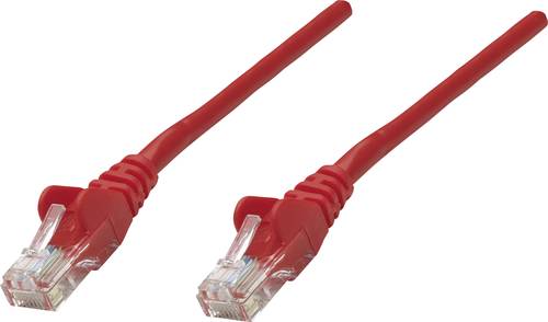 Intellinet 342179 RJ45 Netzwerkkabel, Patchkabel CAT 6 U/UTP 3.00m Rot von Intellinet