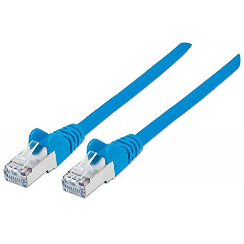 Intellinet 737128 Netzwerkkabel Cat6A SFTP 100% Kupfer RJ-45 Stecker/RJ-45 Stecker, 20 m blau von Intellinet