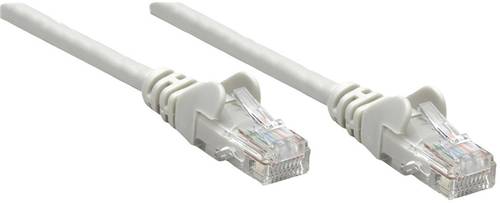 Intellinet 739849 RJ45 Netzwerkkabel, Patchkabel CAT 6 S/FTP 1.50m Grau Folienschirm, Geflechtschirm von Intellinet