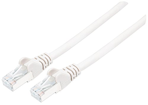 Intellinet 741415 Cat6a-Stecker 100% Kupfer LS0H 10 m Netzwerkkabel mit Cat7-Rohkabel S/FTP Weiß von Intellinet