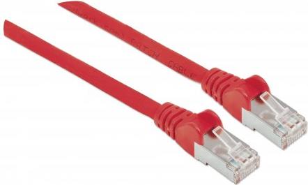 Intellinet High Performance - Netzwerkkabel - RJ-45 (M) bis RJ-45 (M) - 10,0m - SFTP -Cat.7 Rohkabel (Kabel) / CAT 6a (Anschlüsse) - halogenfrei, ohne Haken - Rot (741064) von Intellinet