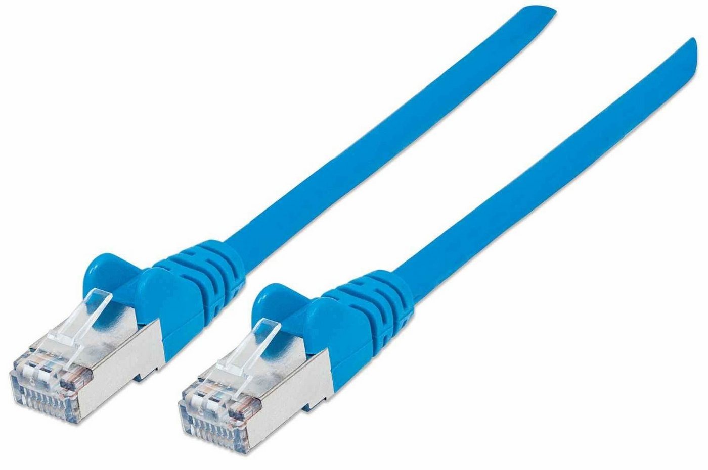 Intellinet Intellinet Patchkabel Cat6a-Stecker/Cat7-Rohkabel 1,5m blau LAN-Kabel von Intellinet
