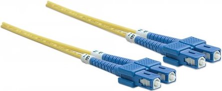 Intellinet - Patch-Kabel - SC-Einzelmodus (M) - SC-Einzelmodus (M) - 2,0m - Glasfaser - 9 / 125 Mikron - OS2 - halogenfrei - Gelb (470612) von Intellinet