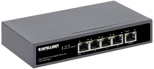 Intellinet PoE-Powered 5-Port Gigabit Netzwerk Switch RJ45 10 / 100 / 1000MBit/s IEEE 802.3af (12.95 von Intellinet