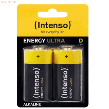 Intenso International Intenso Batteries Energy Ultra D LR20 2er Bliste von Intenso International