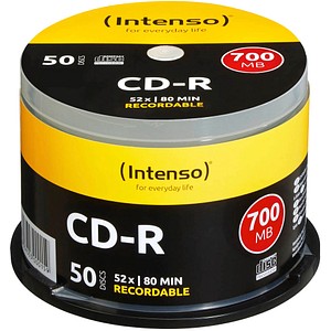 50 Intenso CD-R 700 MB von Intenso