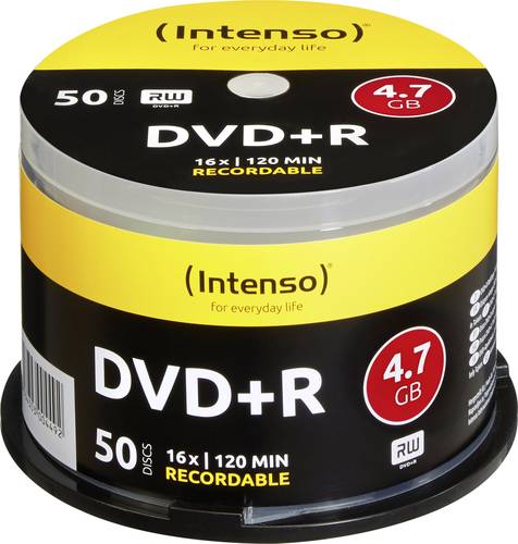 Intenso 4111155 DVD+R Rohling 4.7GB 50 St. Spindel von Intenso