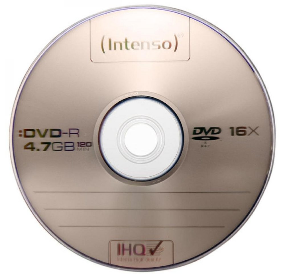 Intenso DVD-Rohling DVD-R 4,7 GB Intenso 16x Speed in Cakebox 100 Stk von Intenso