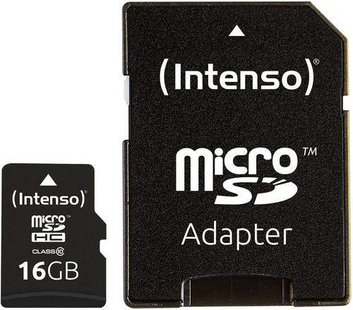 Intenso High Performance microSDHC-Karte 16GB Class 10 inkl. SD-Adapter von Intenso