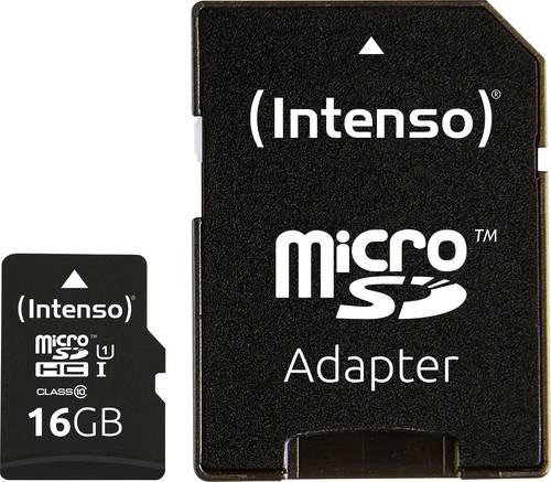 Intenso Professional microSDHC-Karte 16GB Class 10, UHS-I inkl. SD-Adapter von Intenso