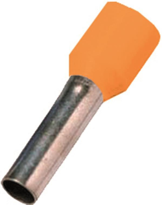 Intercable Aderendhülse ICIAE410OR DIN46228T4 4qmm 10mm verzinnt orange (Inhalt 100 Stück) von Intercable Tools GmbH