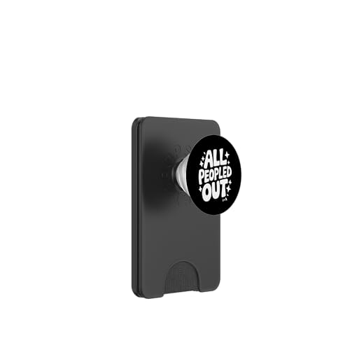 Introvertiert All Peopled Out PopSockets PopWallet für MagSafe von Introverted Anti Social Introvert Sarcasm