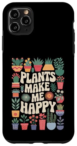 Pflanzenliebhaber botanische Zimmerpflanze Indoor-Gartenpflanzen Hülle für iPhone 11 Pro Max von Introverted Plant Lovers Vintage Humor Tees