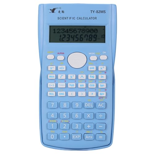 Calcolatrici scientifiche Calcolatrice matematica Con 240 Calcolatrice multifunzione Display LCD a 2 Righe Ideale per insegnanti Studenti universitari Ufficio scolastico Portatile da trasportare von Irfora