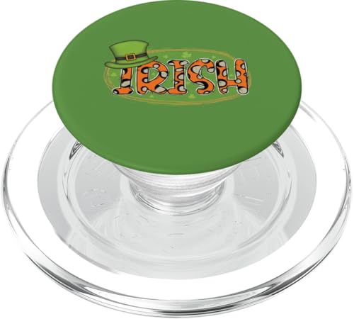 Irish And Fierce St. Paddy's Day Leoparden-Tiermuster, irisch PopSockets PopGrip für MagSafe von Irish AF Apparel.USA