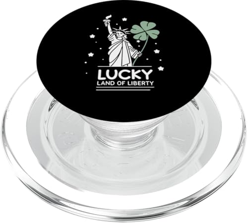 Freiheitsstatue – Festliches Kleeblatt zum St. Patrick's Day PopSockets PopGrip für MagSafe von Irish American Shamrock St Patricks Paddy Day