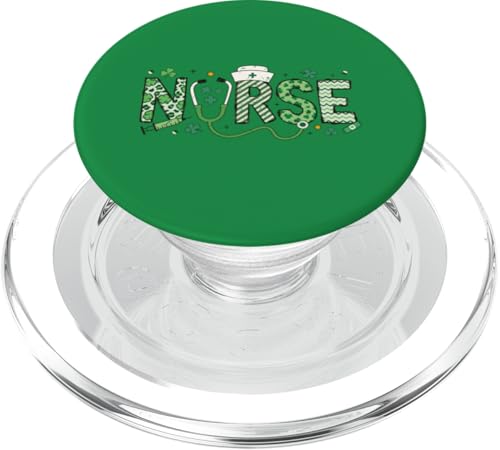 Stethoskop St. Paddy's Healthcare Medical Workers Nurse PopSockets PopGrip für MagSafe von Irish And Lucky AF Apparel.USA