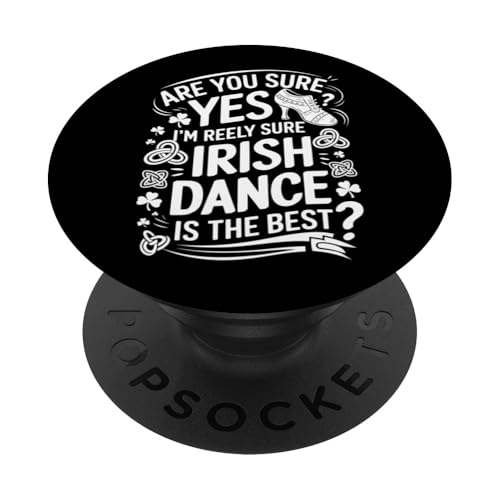 Irish Dance Jigging Irland - Tänzer Irischer Tanz PopSockets Klebender PopGrip von Irish Dance Geschenke & Ideen