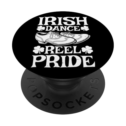 Irish Dance Tänzer - Jigging Irland Irischer Tanz PopSockets Klebender PopGrip von Irish Dance Geschenke & Ideen