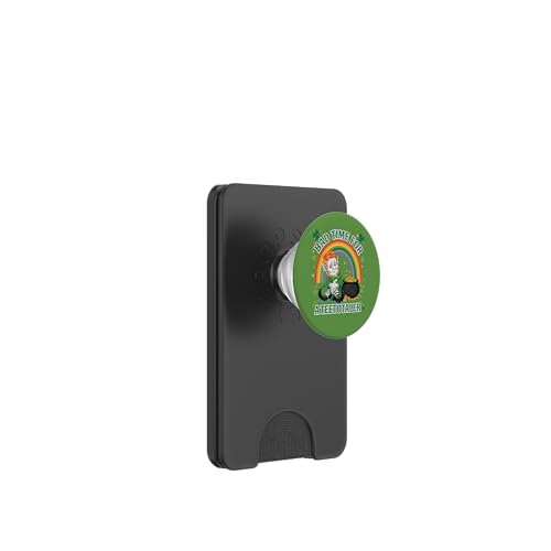 Bad Time for Teetotaler: Funny St Patrick’s Day Leprechaun PopSockets PopWallet für MagSafe von Irish Humor